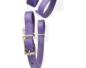 READY MADE- PURPLE Curb Strap made from Beta Biothane