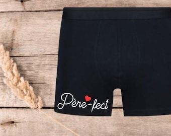 Men's "Father-fect" Boxer Shorts – Humorous Dad Gift – Father's Day Gift – Original Men's Boxer Shorts