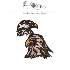 Eagle Head Embroidery Pattern, American Wildlife Design, Machine Embroidery Download, Instant Digital File