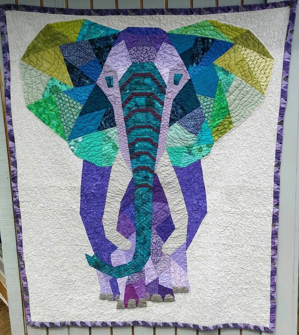 Elephant patchwork quilt best sale