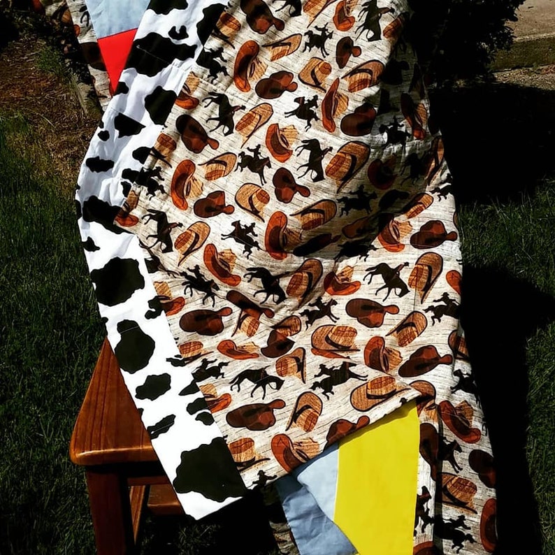 made to order No snakes in this boot Toddler Quilt