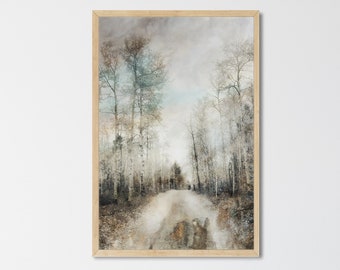 Fall Tree Landscape Wall Art - Aspen Birch Tree Prints or Gallery Canvas | The Back Road