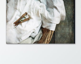Farmhouse Laundry Photograph, Rustic Neutral Wall Art, Cottage Decor, Fine Art Print or Canvas