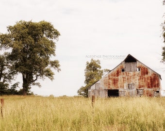 Farmhouse Wall Decor: Art Prints Canvas Wood Artwork by AgedPage