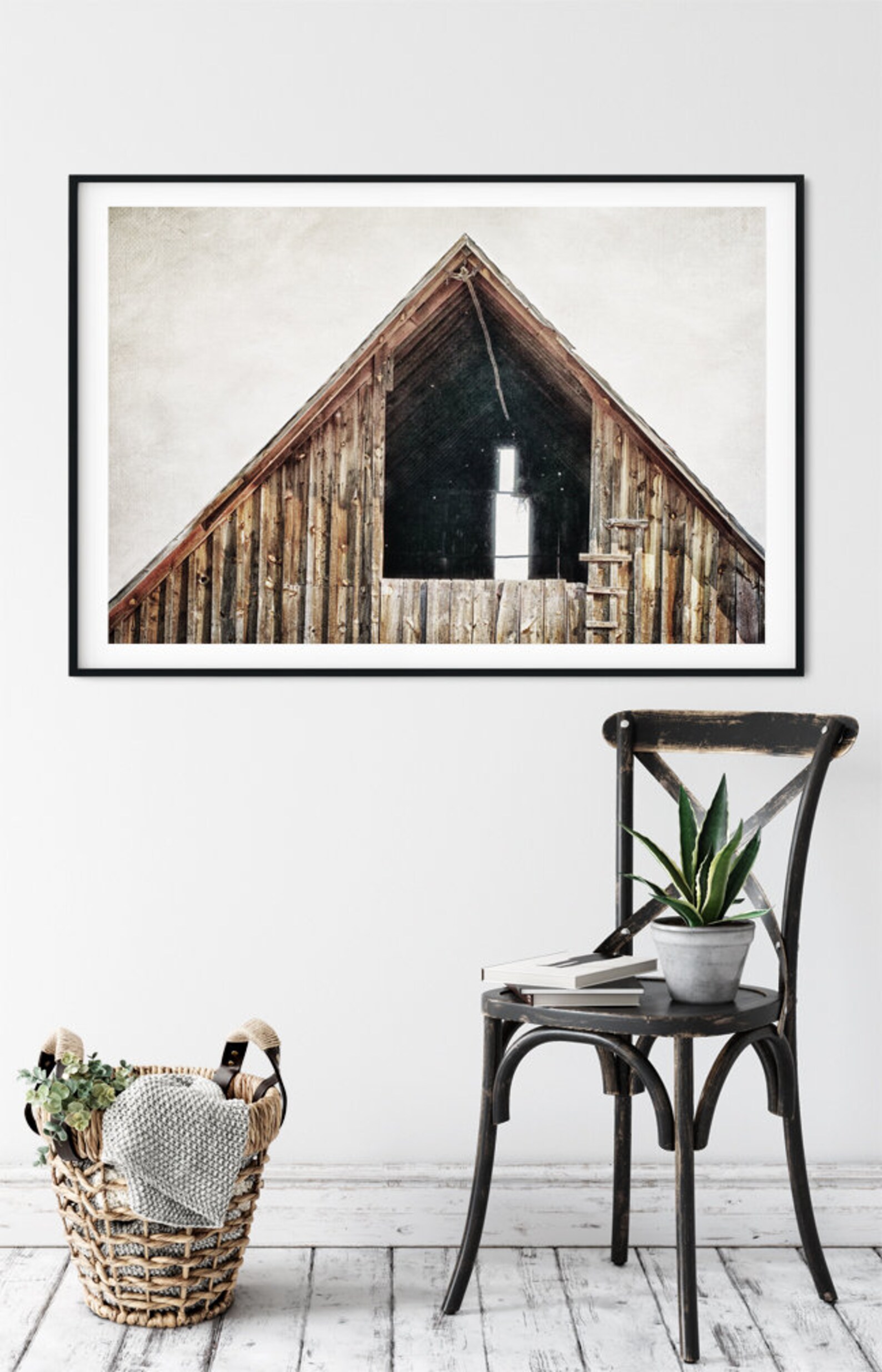Modern Farmhouse Wall Decor Rustic Barn Loft Neutral Brown - Etsy