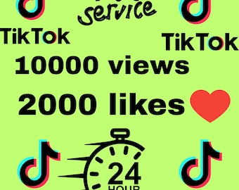 Service de croissance rapide TikTok | 10000 vues réelles + 2000 likes | Promotion sur les réseaux sociaux