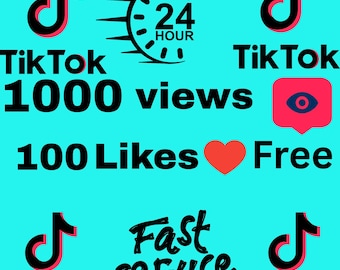 TikTok再生回数1000回といいね100件ボーナス | 動画のいいねと再生回数を高速で増加 | ソーシャルメディアデジタルサービス