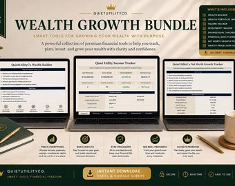 Wealth Growth Bundle Net Worth Tracker Financial Planning Wealth Building Dashboard