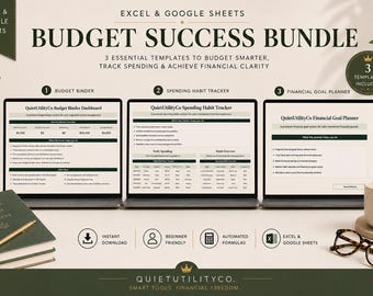 Budget Success Bundle: Excel & Google Sheets Financial Planner (Digital Download)