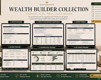 Wealth Builder Collection Financial Planning Net Worth Wealth Management Bundle