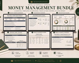 Money Management Bundle Finance Tracker Budget Planner Money Manager