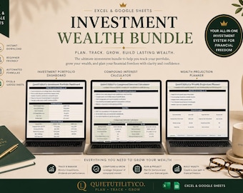 Investment Portfolio Tracker, Wealth Builder, Financial Planning System (Digital Download)