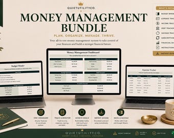 Money Management Bundle Budget Planner Expense Tracker Financial Organization Bundle
