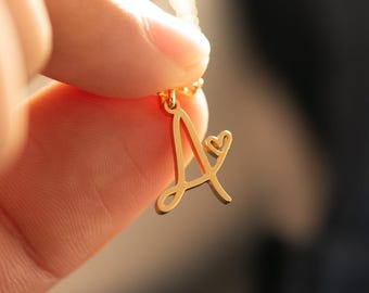 Collar con nombre personalizado, plata de ley chapada en oro de 18 quilates, joyería minimalista personalizada.