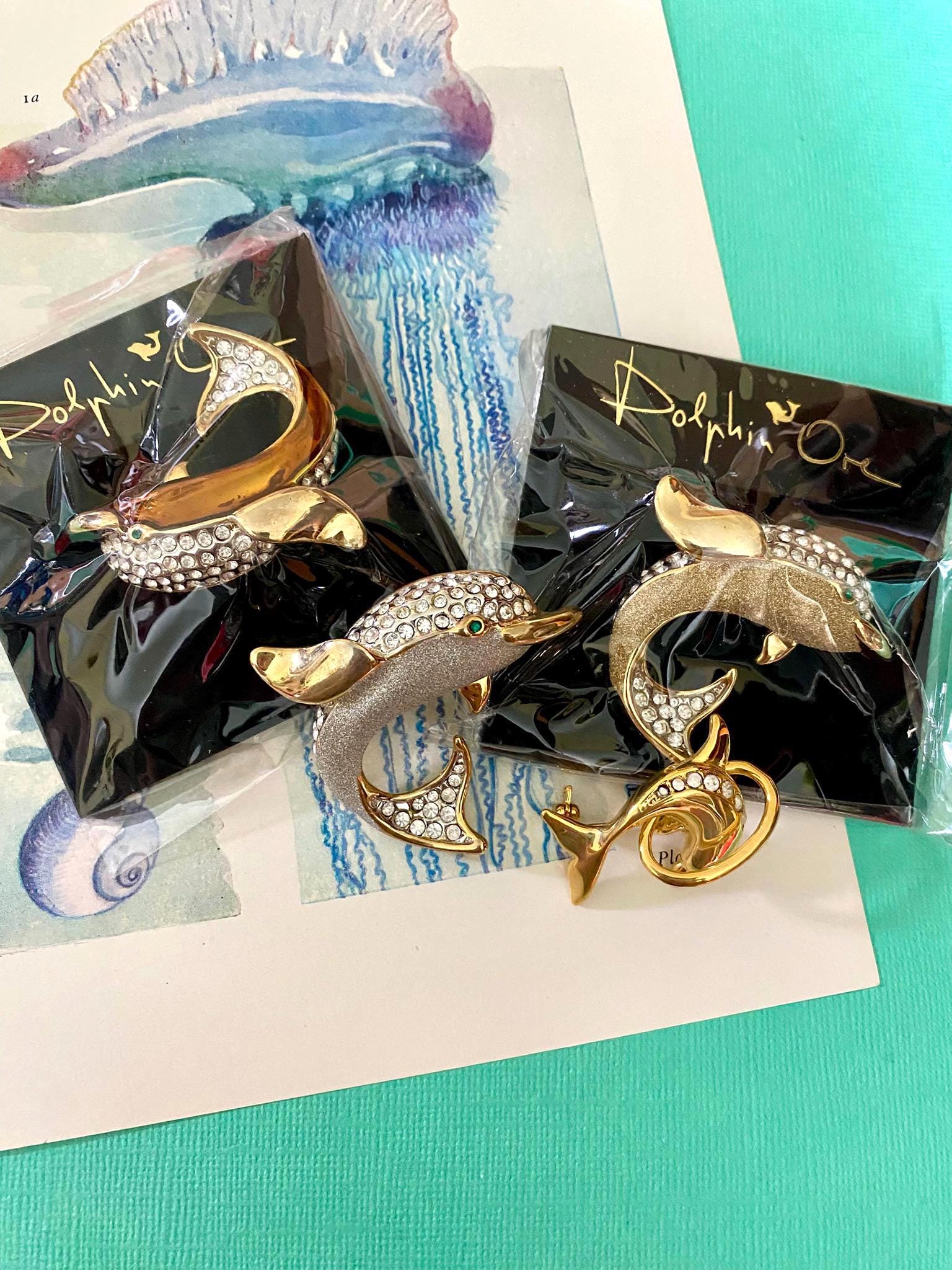 Swarovski Goldfish - Etsy