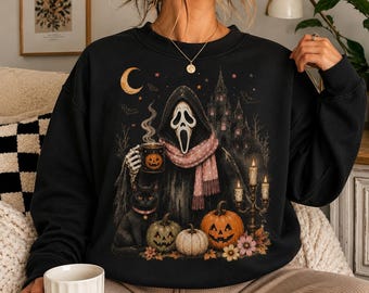 Ghostface Fall Coffee Png Ghost Coffee Png Spooky Season Latte Shirt Design Cozy Fall Halloween 2026 Sublimation Digital Download