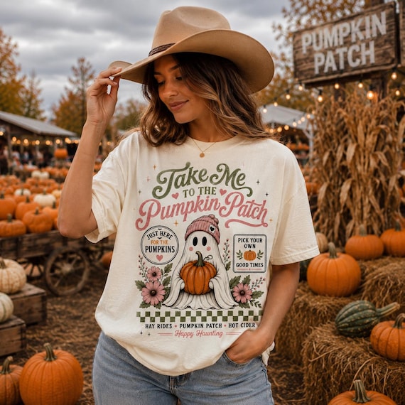 Take Me To The Pumpkin Patch Png, Retro Pumpkin Patch Png Coquette Fall Sublimation Vintage Autumn Shirt Design Digital Download