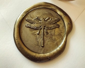 Flourished dragonfly wax seal stamp /Heypenman crossover with BlackmarketIntl/