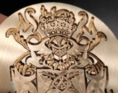 Custom Wax Seal Stamp for Family Crest and Coat of Arms Design