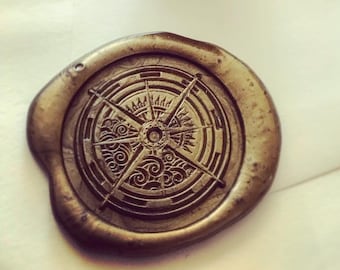 Vintage compass wax seal stamp | Exclusive design from Heypenman