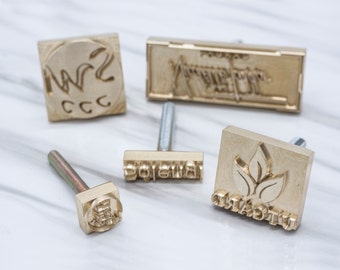 Custom leather stamp - compatible with soldering iron branding iron, custom leather embossing stamp, custom branding irons compatible