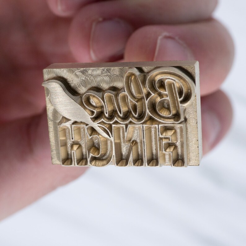 Custom made branding iron leather stamp with brass hammer & Etsy