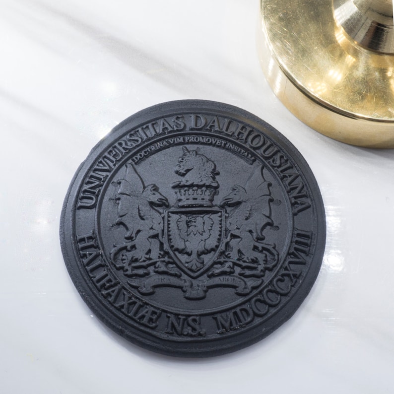 Custom Wax Seal Stamp for Family Crest and Coat of Arms Design