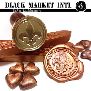 Fleur de lis Wax zegel embleem sieraad Wax zegel
