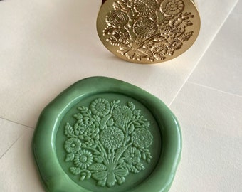 Bouquet wax seal stamp | Exclusive design from Heypenman