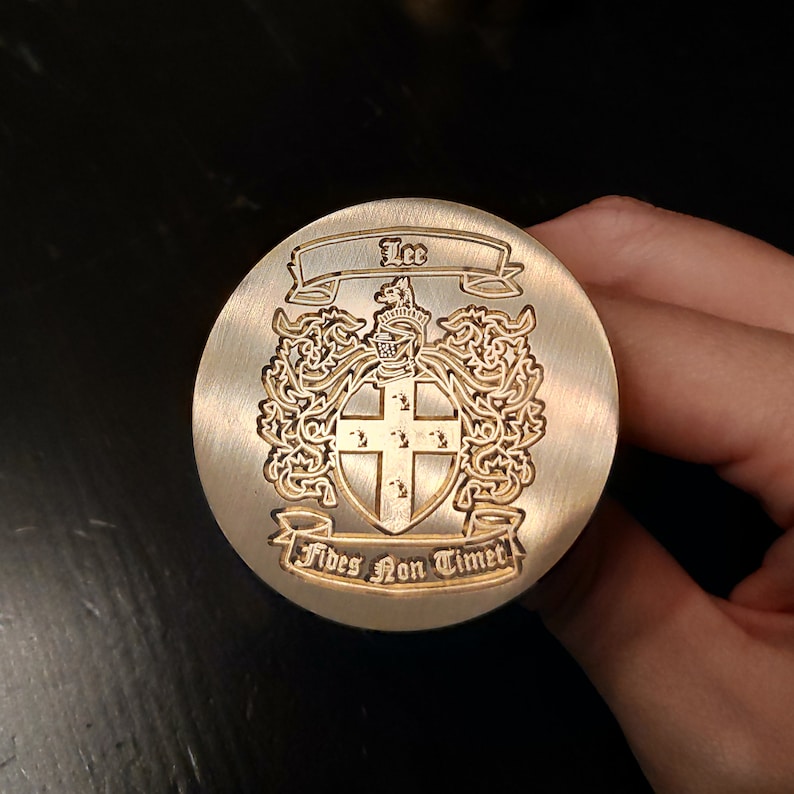 Custom Wax Seal Stamp for Family Crest and Coat of Arms Design - Etsy UK