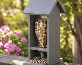Wood Bird Feeder Plan PDF, DIY Bird Feeder Woodworking Pattern, Easy Backyard Feeder Blueprint, Digital Download Woodworking Project