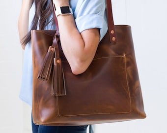 Leather Tote Bag for Women Handbag Light Brown Leather Bag Leather