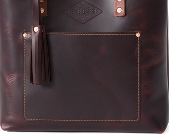 Front Pocket Add-On for Leather Totes - Lifetime Leather