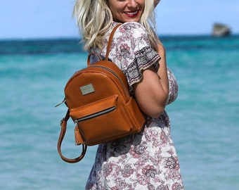 Leather Backpack / Leather Backpack Women / Backpack Purse / Mini Backpack / Tote Backpack / Small Backpack / Convertible Backpack / Diaper