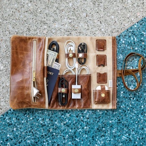 Weekender Bag Cord Organizer cord organizer travel cord organizer leather cord organizer travel jewelry case travel bag jewelry organizer