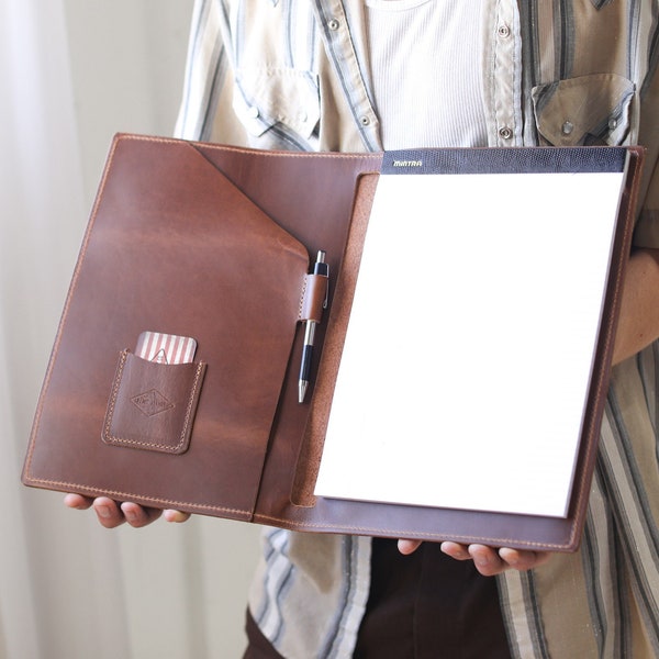 Leather Legal Pad Covers Etsy