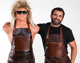 Working Leather Apron, Father's Day Gift, Apron for Men, Blacksmith Apron, Work Apron, Gift for Men, BBQ Apron, Butchers, Woodwork, Hobbyist