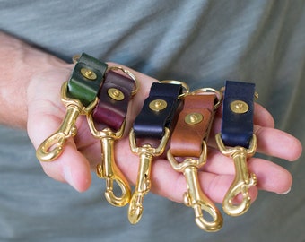 Leder Schlüsselanhänger, Leder Schlüsselanhänger, Geschenke für Männer, Groomsmen Geschenke, Lanyard Schlüsselanhänger, Schlüsselhalter Fob, Stocking Stuffer - Lifetime Leather