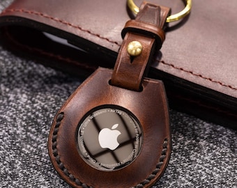 Leather Holder for Apple Air Tag Leather Case Leather Cover Air Tag Custom Leather