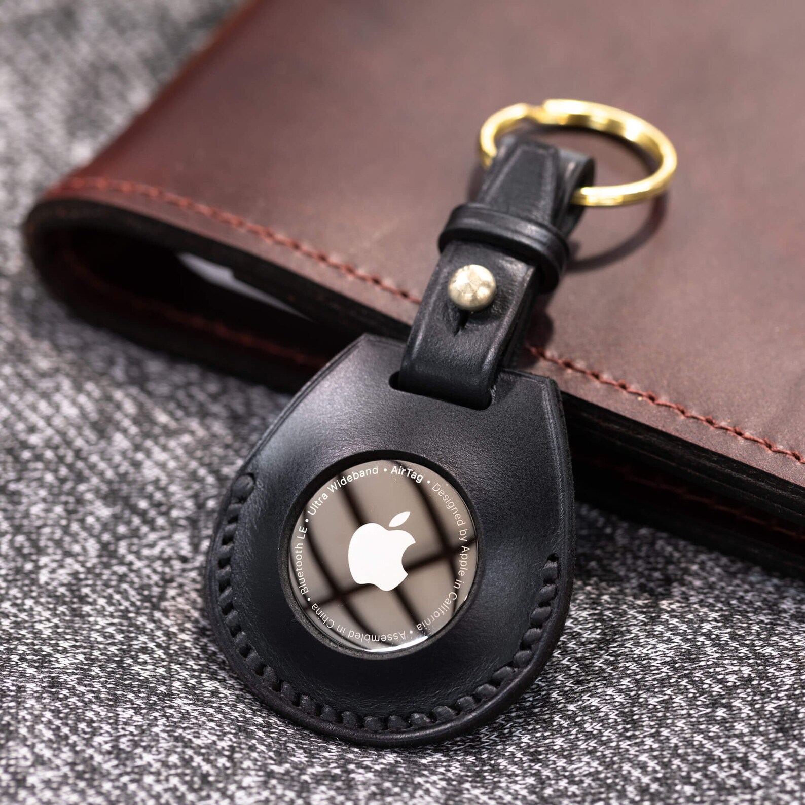 Leather Holder for Apple Air Tag Leather Case Leather Cover Air Tag ...