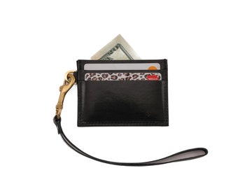 Bonita billetera de cuero personalizada, regalo para ella, billetera de viaje, llavero, billetera de cuero, regalo de dama de honor para mujer, regalo para mamá