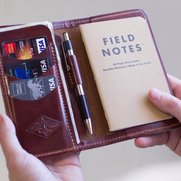 Leather Field Notes Wallet - Lifetime Leather