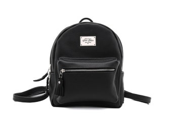 Small black leather back pack. Like new only used a few times. Marc Jacobs Varsity Mini Black Leather Backpack VERY CLEAN  main image 2