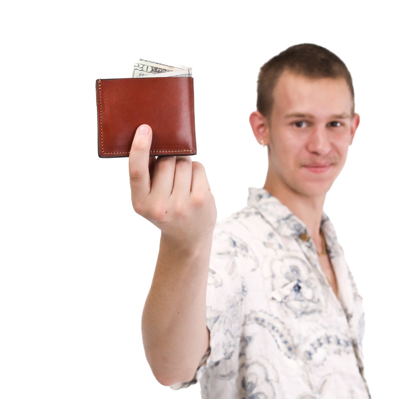 Cartera de cuero personalizada para hombre, regalo para padrinos de boda, propuesta de padrino de boda, regalo de cuero para hombres, billetera, regalo de aniversario, regalo para papá American Saddle