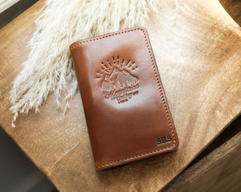 Personalized Leather Field Notebook Wallet | Christmas Gift | Made in the USA | Lifetime Leather Co