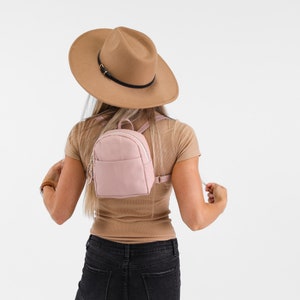 The Winnie Backpack Backpack / Leather Backpack Women / Backpack Purse / Mini Backpack / Tote Backpack / Small Backpack / Mini Backpack Blush