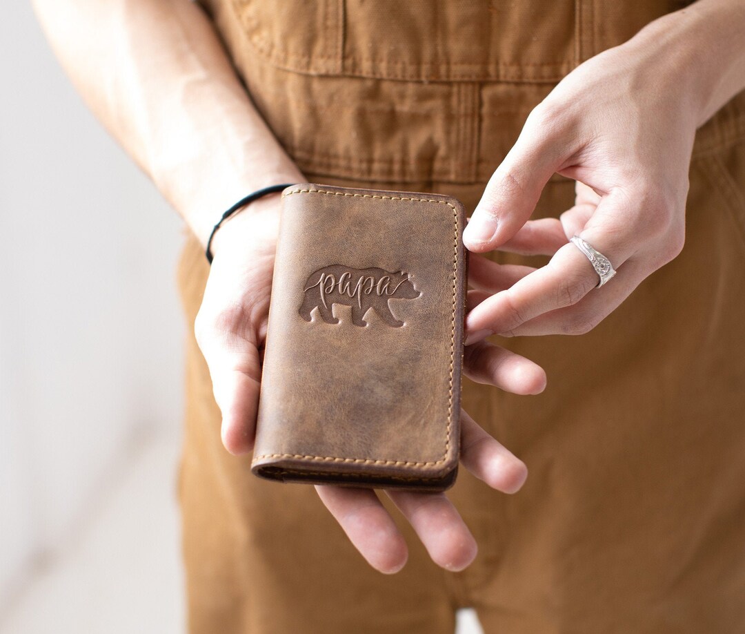 Pocket Book Leather Journal Authentic Full Grain Leather image