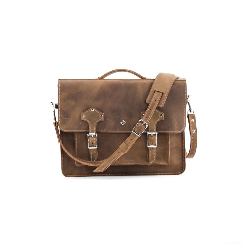 Echtleder Umhängetasche Aktentasche, Umhängetasche, Laptoptasche, Crossbody-Kameratasche, personalisierte Ledertasche, Herrentasche, Ranzen Bild 8