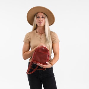 The Winnie Backpack Backpack / Leather Backpack Women / Backpack Purse / Mini Backpack / Tote Backpack / Small Backpack / Mini Backpack Ox Red