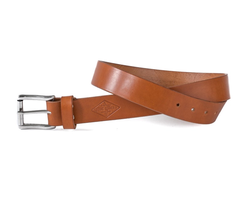 Genuine Leather Belt For Men, Valentine's Day Gift for Him Lifetime Leather image 6
